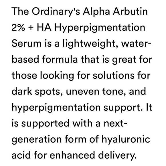 THE ORDINARY Alpha Arbutin 2% + HA Serum 2 Fl Oz / 60 mL (Larger Size) NIB - Picture 2 of 6